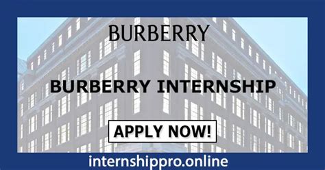 burberry summer internship uk|burberry work experience.